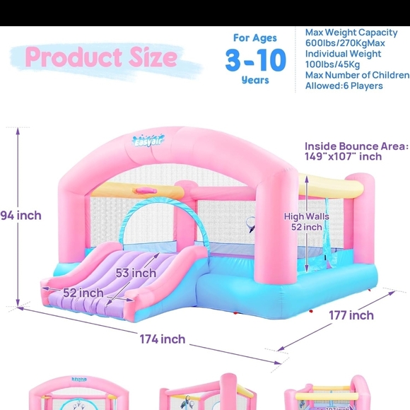 Inflatable Bounce House - Picture 3 of 7